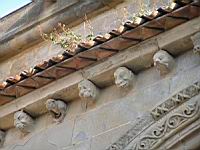 Carcassonne, Basilique St-Nazaire & St-Celse, Modillons, Tetes (2)